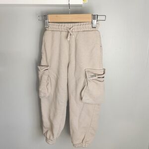Zara Kids Light Beige Cargo Joggers 2-3 Years